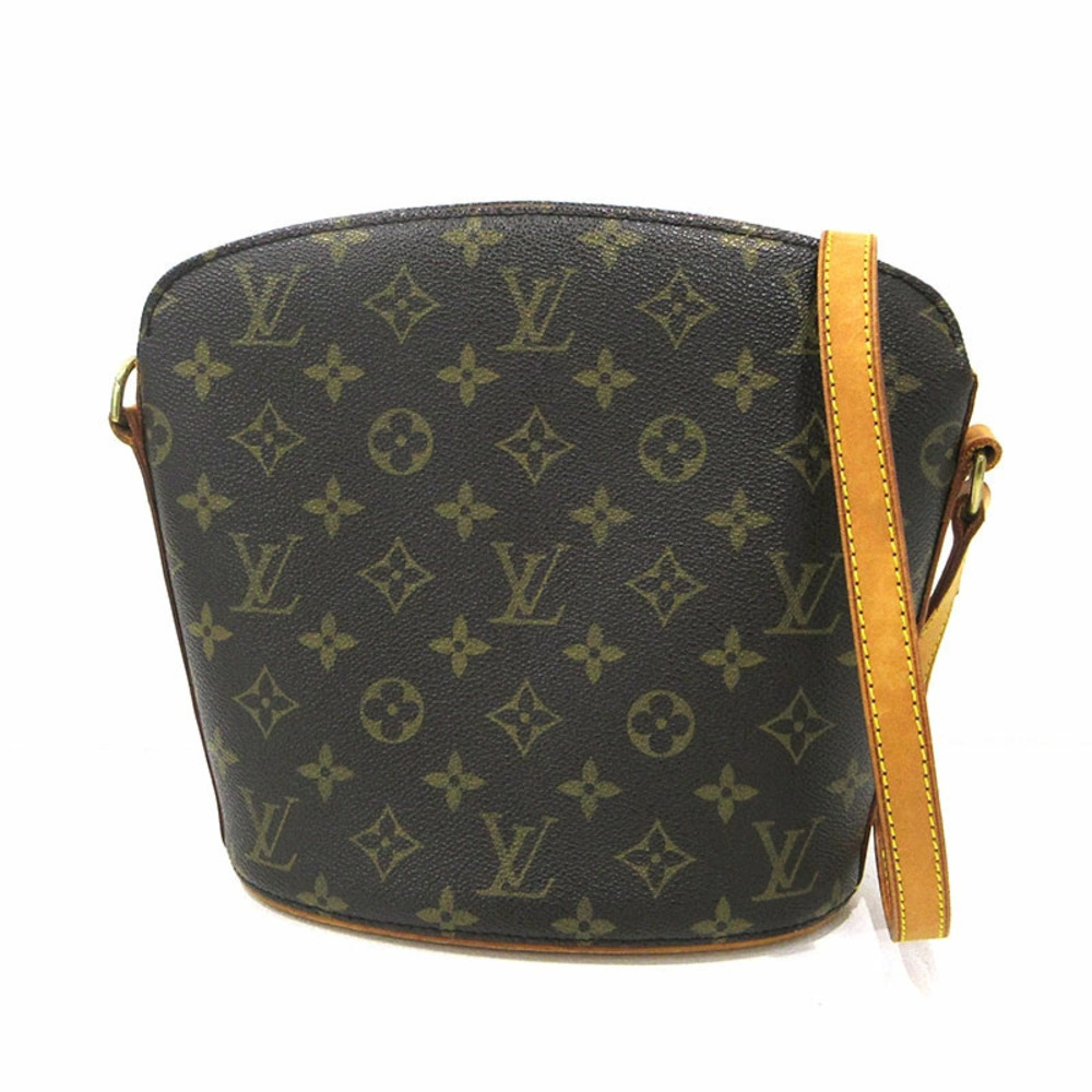 LOUIS VUITTON Monogram Druot Shoulder Bag Brown